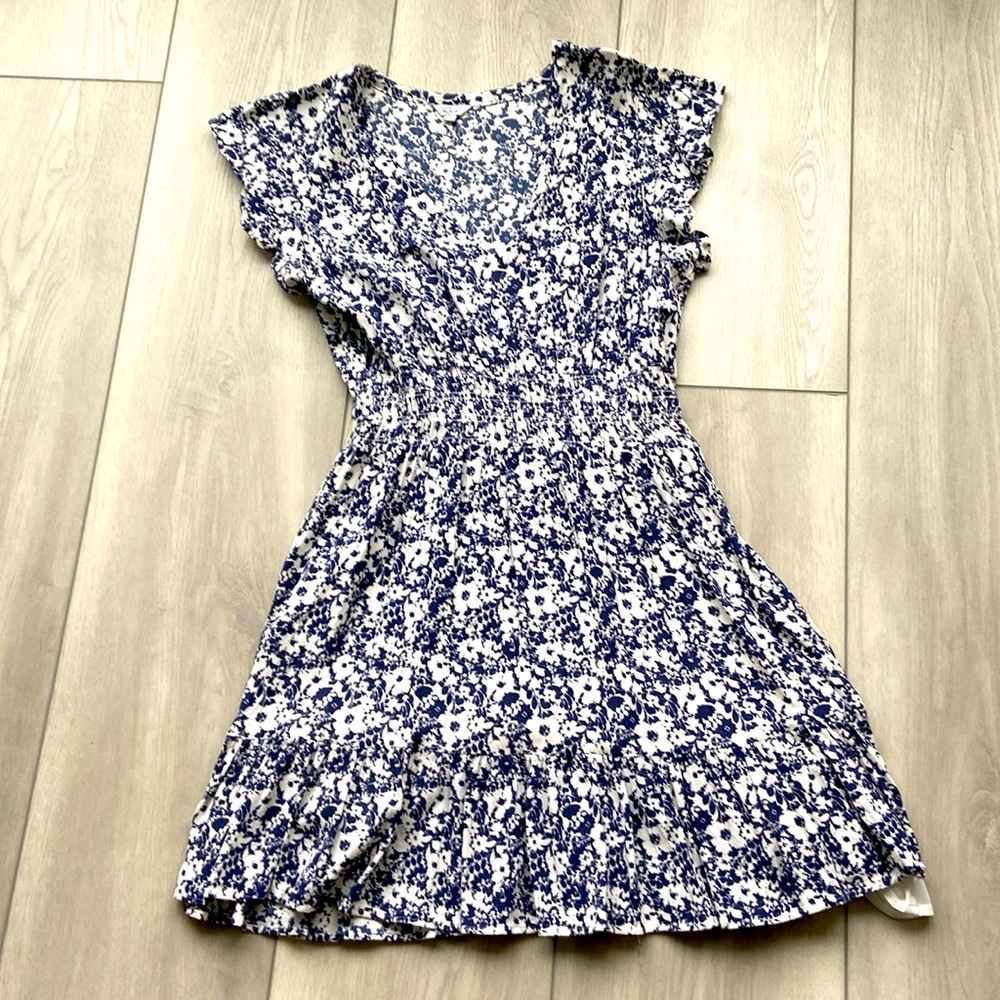 Rails navy and white floral dress